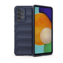 For Samsung Galaxy A52 5G Magic Shield TPU + Flannel Phone Case(Dark Blue)