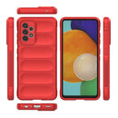 For Samsung Galaxy A52 5G Magic Shield TPU + Flannel Phone Case(Dark Blue)