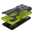 For Motorola Moto G52 Armor Bear Shockproof PC + TPU Phone Protective Case with Ring Holder(Green)