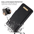 For OPPO F17 / A73 2020 MUXMA MX115 Cross Texture Oil Edge Flip Leather Phone Case(Black)
