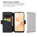 For OPPO Realme C31 4G MUXMA MX115 Cross Texture Oil Edge Flip Leather Phone Case(White)
