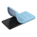 For Samsung Galaxy Note20 Magic Shield TPU + Flannel Phone Case(Black)