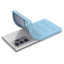 For Samsung Galaxy Note20 Ultra Magic Shield TPU + Flannel Phone Case(Light Blue)