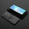 For OnePlus Nord 2T 5G Magnetic Ring Holder PC + TPU Phone Case(Black)