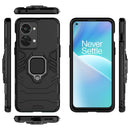 For OnePlus Nord 2T 5G Magnetic Ring Holder PC + TPU Phone Case(Black)