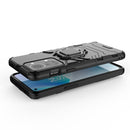 For OnePlus Nord 2T 5G Magnetic Ring Holder PC + TPU Phone Case(Black)