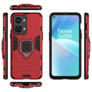 For OnePlus Nord 2T 5G Magnetic Ring Holder PC + TPU Phone Case(Red)