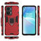 For OnePlus Nord 2T 5G Magnetic Ring Holder PC + TPU Phone Case(Red)