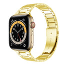 Small Waist Stainless Steel Watch Band For Apple Watch Series 8&7 41mm / SE 2&6&SE&5&4 40mm / 3&2&1 38mm(Gold)