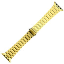 Small Waist Stainless Steel Watch Band For Apple Watch Series 8&7 41mm / SE 2&6&SE&5&4 40mm / 3&2&1 38mm(Gold)