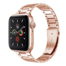 Small Waist Stainless Steel Watch Band For Apple Watch Series 8&7 41mm / SE 2&6&SE&5&4 40mm / 3&2&1 38mm(Rose Gold)