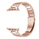 Small Waist Stainless Steel Watch Band For Apple Watch Series 8&7 41mm / SE 2&6&SE&5&4 40mm / 3&2&1 38mm(Rose Gold)