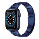 Small Waist Stainless Steel Watch Band For Apple Watch Series 8&7 41mm / SE 2&6&SE&5&4 40mm / 3&2&1 38mm(Dark Blue)