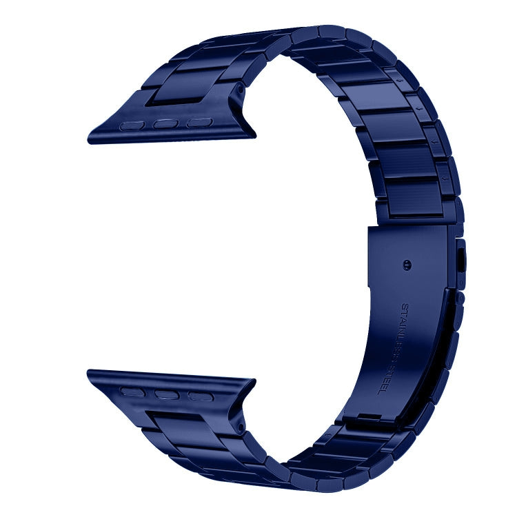 Small Waist Stainless Steel Watch Band For Apple Watch Series 8&7 41mm / SE 2&6&SE&5&4 40mm / 3&2&1 38mm(Dark Blue)