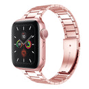 Small Waist Stainless Steel Watch Band For Apple Watch Series 8&7 45mm / SE 2&6&SE&5&4 44mm / 3&2&1 42mm(Pink)