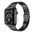 Small Waist Stainless Steel Watch Band For Apple Watch Series 8&7 45mm / SE 2&6&SE&5&4 44mm / 3&2&1 42mm(Black)