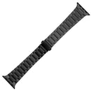 Small Waist Stainless Steel Watch Band For Apple Watch Series 8&7 45mm / SE 2&6&SE&5&4 44mm / 3&2&1 42mm(Black)