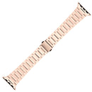 Small Waist Stainless Steel Watch Band For Apple Watch Series 8&7 45mm / SE 2&6&SE&5&4 44mm / 3&2&1 42mm(Rose Gold)