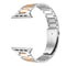 Small Waist Stainless Steel Watch Band For Apple Watch Series 8&7 45mm / SE 2&6&SE&5&4 44mm / 3&2&1 42mm(Silver Rose Gold)