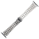 Small Waist Stainless Steel Watch Band For Apple Watch Series 8&7 45mm / SE 2&6&SE&5&4 44mm / 3&2&1 42mm(Silver)