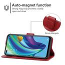 For OPPO Reno4 F Leather Phone Case(Red)
