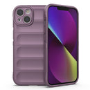 Magic Shield TPU + Flannel Phone Case For iPhone 14(Purple)