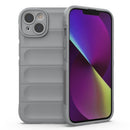 Magic Shield TPU + Flannel Phone Case For iPhone 14(Grey)