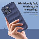 Magic Shield TPU + Flannel Phone Case For iPhone 14(Purple)