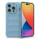 Magic Shield TPU + Flannel Phone Case For iPhone 14 Pro(Light Blue)