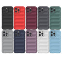 Magic Shield TPU + Flannel Phone Case For iPhone 14 Pro(Dark Green)