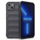 Magic Shield TPU + Flannel Phone Case For iPhone 14 Max(Dark Grey)