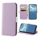 For Samsung Galaxy A73 Candy Color Litchi Texture Leather Phone Case(Light Purple)