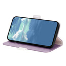 For Samsung Galaxy A73 Candy Color Litchi Texture Leather Phone Case(Light Purple)