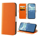 For Samsung Galaxy S21 FE 5G Candy Color Litchi Texture Leather Phone Case(Orange)
