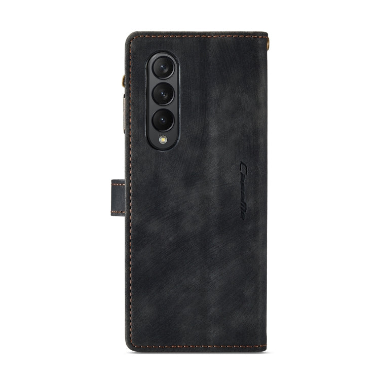 For Samsung Galaxy Z Fold3 5G CaseMe C30 Multifunctional Phone Leather Phone Case(Black)