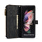 For Samsung Galaxy Z Fold3 5G CaseMe C30 Multifunctional Phone Leather Phone Case(Black)