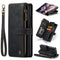 For Samsung Galaxy Z Fold3 5G CaseMe C30 Multifunctional Phone Leather Phone Case(Black)