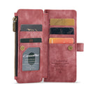 For Samsung Galaxy Z Fold3 5G CaseMe C30 Multifunctional Phone Leather Phone Case(Red)
