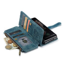 For Samsung Galaxy Z Fold3 5G CaseMe C30 Multifunctional Phone Leather Phone Case(Blue)