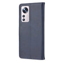 For Xiaomi 12 Pro Embossed Happy Cat Pattern Leather Phone Case(Blue)