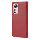 For Xiaomi 12 Pro Embossed Happy Cat Pattern Leather Phone Case(Red)