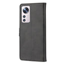 For Xiaomi 12 Pro Embossed Happy Cat Pattern Leather Phone Case(Black)
