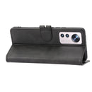 For Xiaomi 12 Pro Embossed Happy Cat Pattern Leather Phone Case(Black)