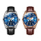OLEVS 9926 Embossed Earth Dial Men Quartz Watch(Black)