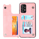 For Samsung Galaxy A13 4G Mandala Embossed PU + TPU Phone Case with Holder(Rose Gold)