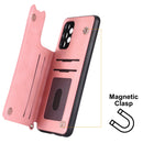 For Samsung Galaxy A13 4G Mandala Embossed PU + TPU Phone Case with Holder(Rose Gold)
