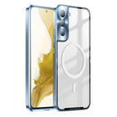 For Samsung Galaxy S22 Frosted Metal Phone Case(Blue)