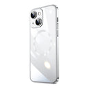 Magsafe Magnetic Electroplated PC Phone Case For iPhone 13(Silver)