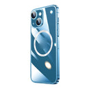Magsafe Magnetic Electroplated PC Phone Case For iPhone 13(Transparent)