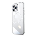 Magsafe Magnetic Electroplated PC Phone Case For iPhone 12 Pro(Silver)